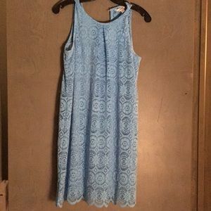 Baby blue sleeveless dress